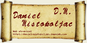 Daniel Mistopoljac vizit kartica